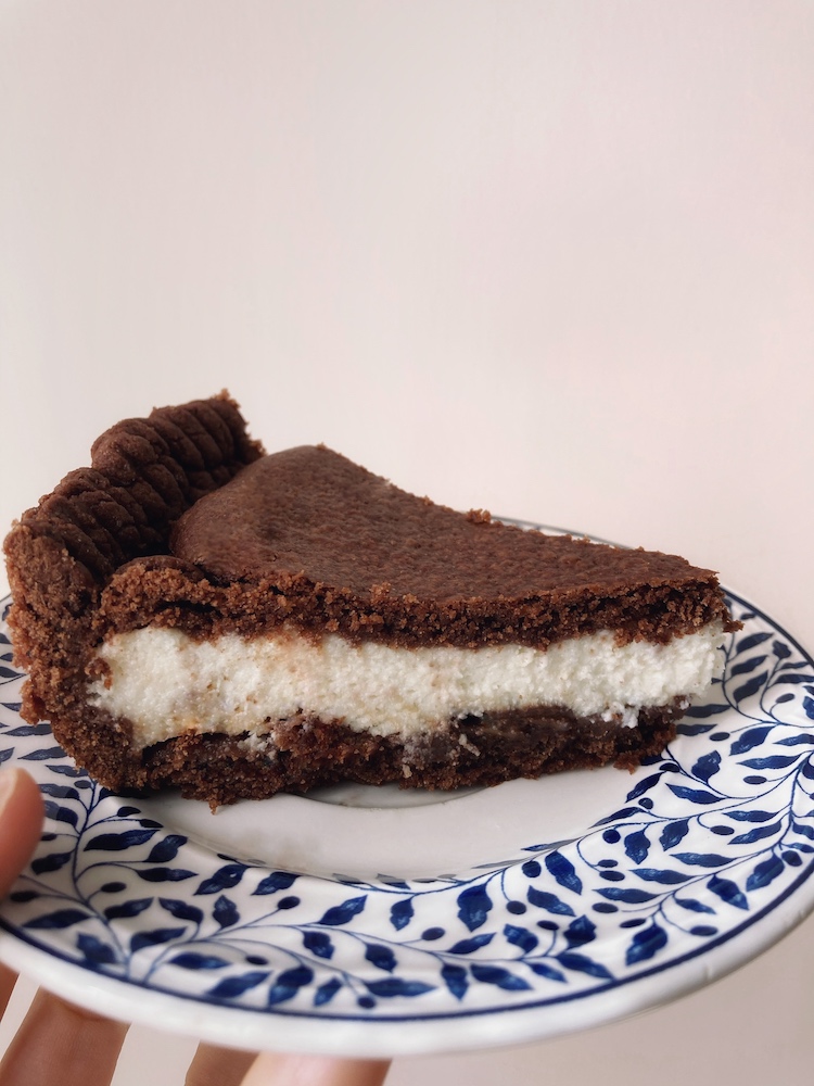 tarta con chocolate y queso | la Clandestina